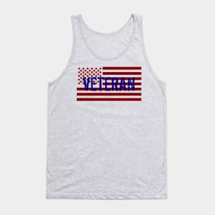 American Flag Military Veteran Tank Top